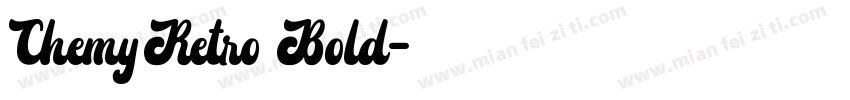 ChemyRetro Bold字体转换